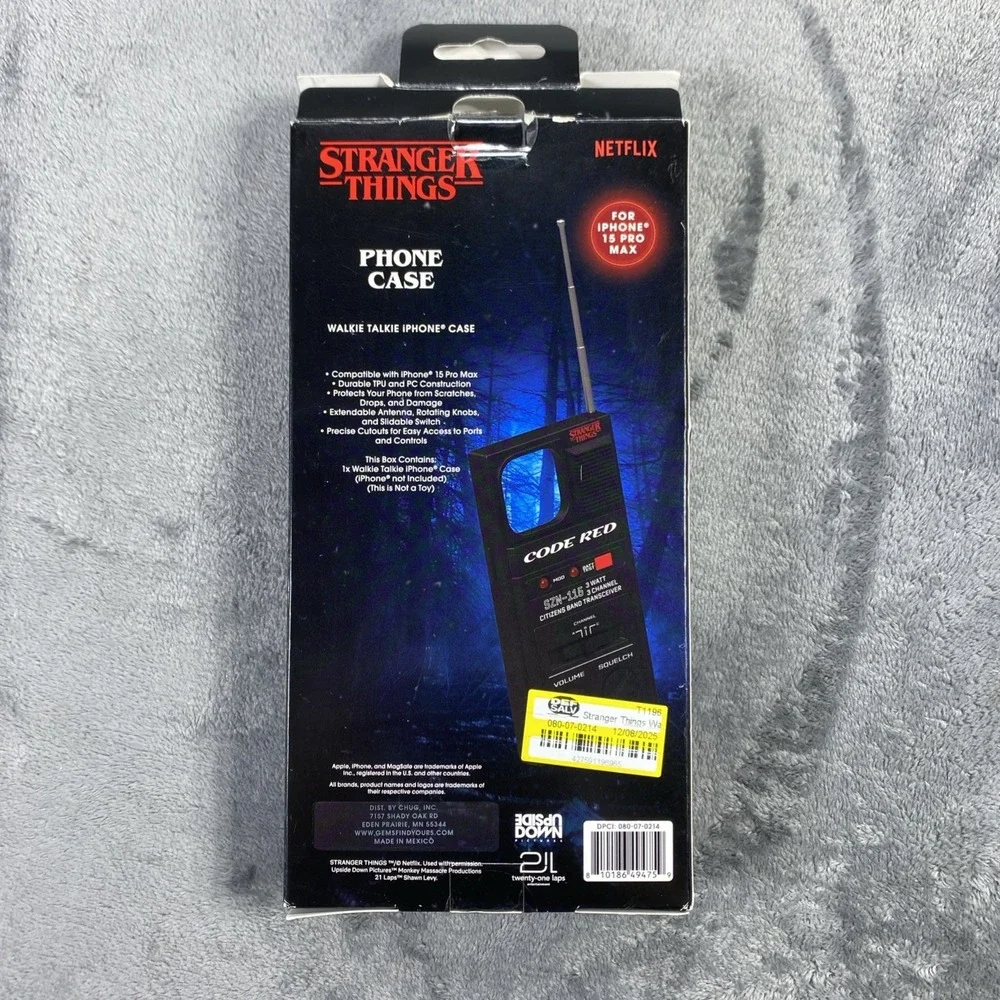 Stranger Things iPhone Phone Case CODE RED Walkie Talkie iPhone 15 Pro Max READ - Picture 8 of 11